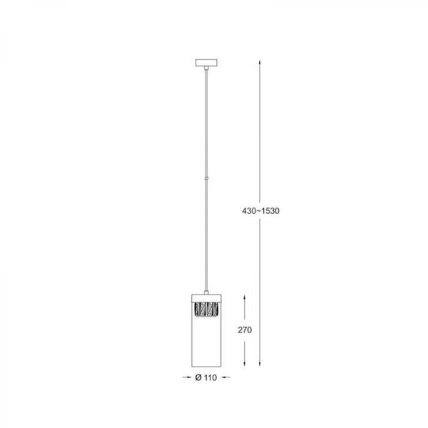 Светильник подвесной GEM ZumaLine P0389-01D-F4AC ZUMALINE_P0389-01D-F4AC фото