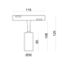Світильник 3W 40&deg; CREE1304 240LM 3000К (ALMG-M03-1 3K GD) ALMG-M03-1 3K GD фото 2