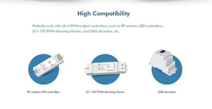 LED-повторитель DEYA на DIN-рейку 12-24VDC, 5A*4CH (EV4-D) 2198 фото