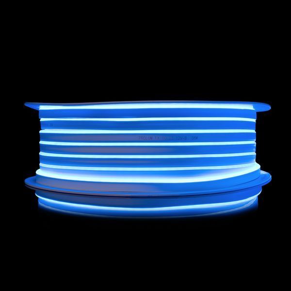 Светодиодный неон PROLUM&trade; 6x12, IP68, 12V, Series "FX", Синий, PRO 120052 фото