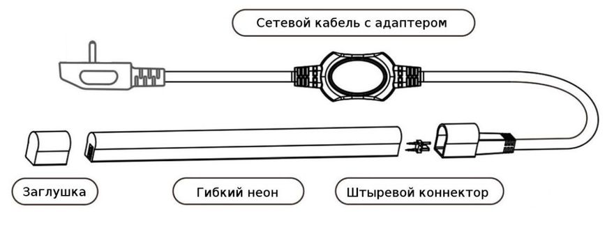 Светодиодный неон PROLUM™ 10x20, IP68, 220V, Series "RL", RGB, PRO 160004 фото