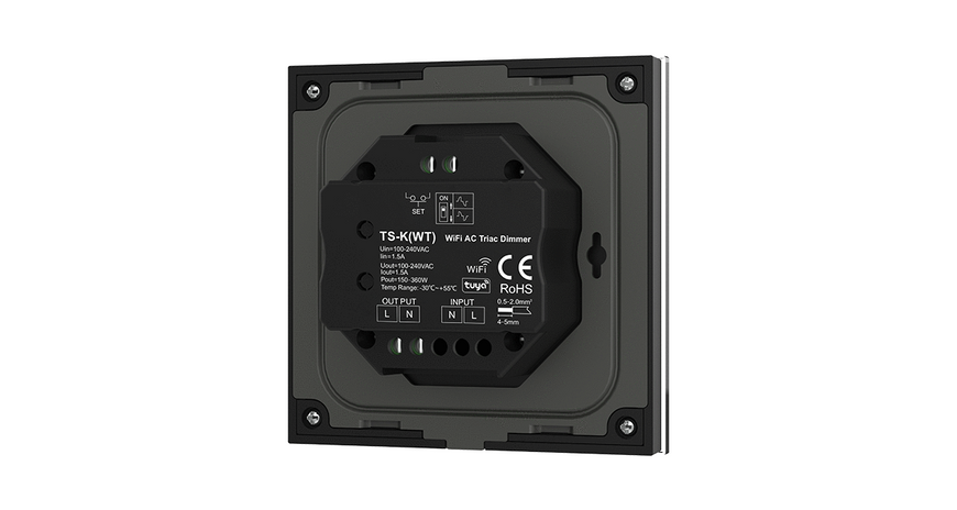 Панель LED диммера DEYA WiFi Triac на 1 зону (TS-K(WT)(white)) 2648 фото