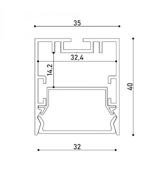 Светильник подвесной KLOODI KD-KLP3540 1000 30W 4K BK KLOODI_KD-KLP3540 1000 30W 4K BK фото