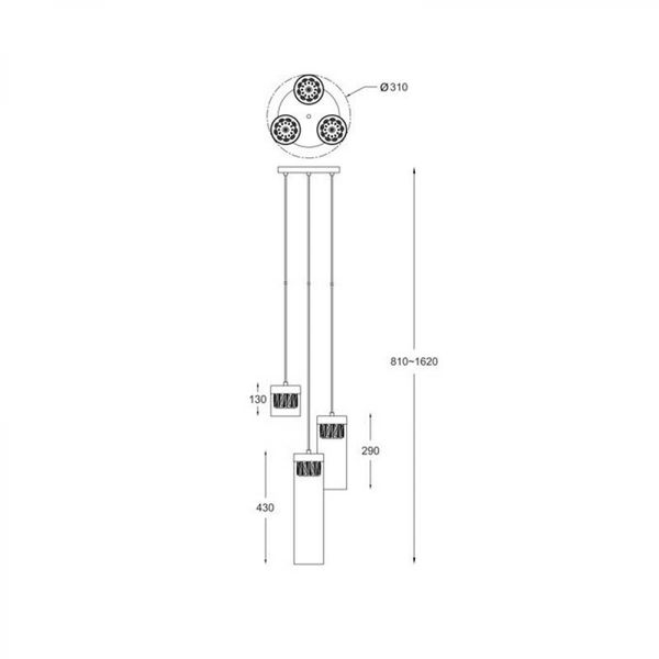 Светильник подвесной GEM ZumaLine P0389-03D-F7AC ZUMALINE_P0389-03D-F7AC фото