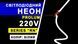 Світлодіодний неон PROLUM&trade; Круглий D15, IP68, 220V, Series "RN", Білий, PRO 160015 фото 3