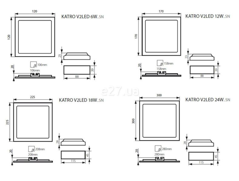 Потолочный светильник Katro Kanlux 28945 Kanlux_28945 фото