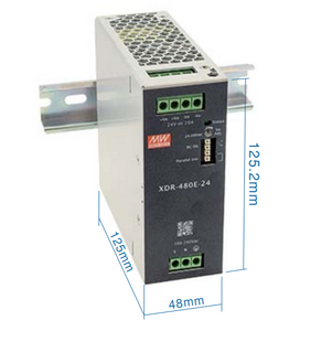 Блок питания Mean Well на DIN-рейке 480W DC24V 20A (XDR-480E-24) 2806 фото