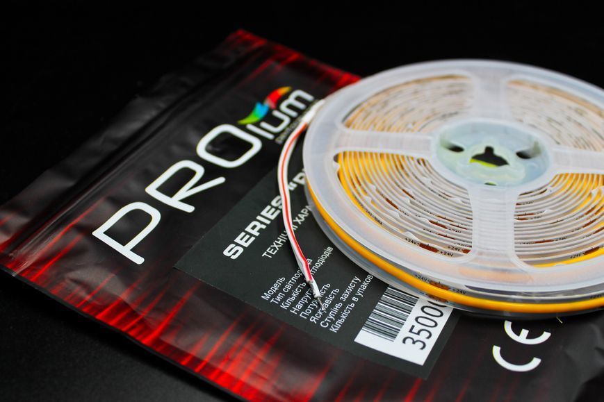 Светодиодная LED лента PROLUM&trade; 24V; СОВ; 320; LED; IP20; Series "PRO", Желтый 350009 фото