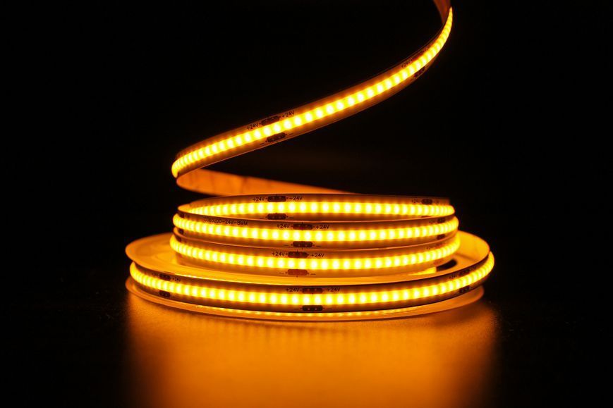 Светодиодная LED лента PROLUM&trade; 24V; СОВ; 320; LED; IP20; Series "PRO", Желтый 350009 фото