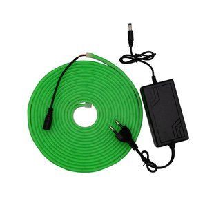 Готовий набір неонової стрічки PROLUM&trade; 12V; 6x12; 5M; Зелений, PRO 120080 фото