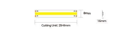 LED лента COLORS COB-24V-IP20 15W 1470Lm 4000K 5м (DF15-24V-8mm-NW) 1719 фото