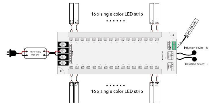 Контроллер управления PROLUM для лестницы MS032Z ZigBee; TUYA; 30A; Серия: HomeLink 404036 фото