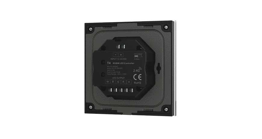 Сенсорная панель RGBW 4CH*3A 12-24VDC CV с контроллером DEYA (T4 (Black)) 2388 фото