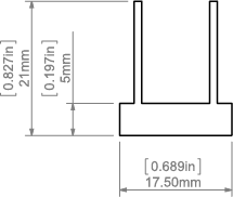 Рассеиватель HR-LINE-2 молочный, 1 метр 17151_1 KLUS_B17151M_1 фото