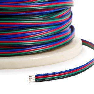 Провід PROLUM&trade; для RGB LED стрічки 4х0.35 мм (100 м) 501089 фото