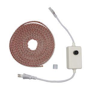 Готовий набір Світлодіодної LED стрічки PROLUM&trade; 220V; 2835\120; IP67; 8 ММ; Series "S", Тепло-Білий (2800-3200K) 14620 фото