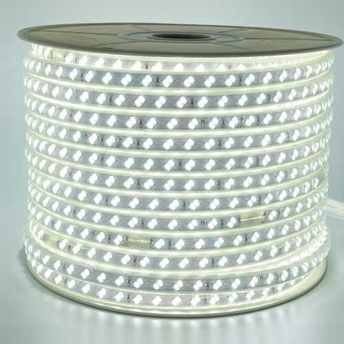 Світлодіодна LED стрічка PROLUM&trade; 220V; 5730\120; IP68; Series "S", Білий (5500-6000К) 361004 фото