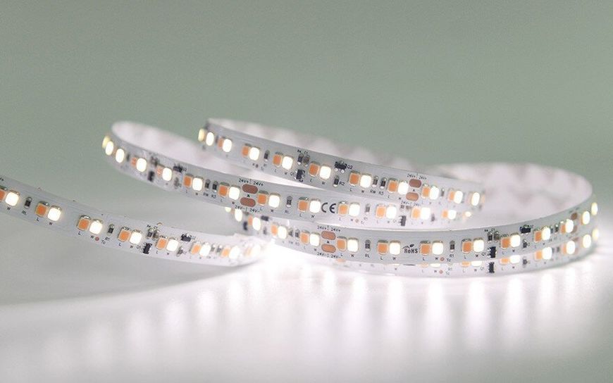 LED стрічка COLORS бокового світіння 120-3014-24V-IP33 8.4W 770Lm 4000K 5м (D4120-24V-8mm) 1354 фото