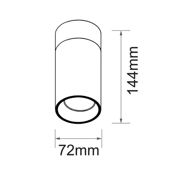 Светильник точечный ALUMLED GU10 (AL-H507 WH)