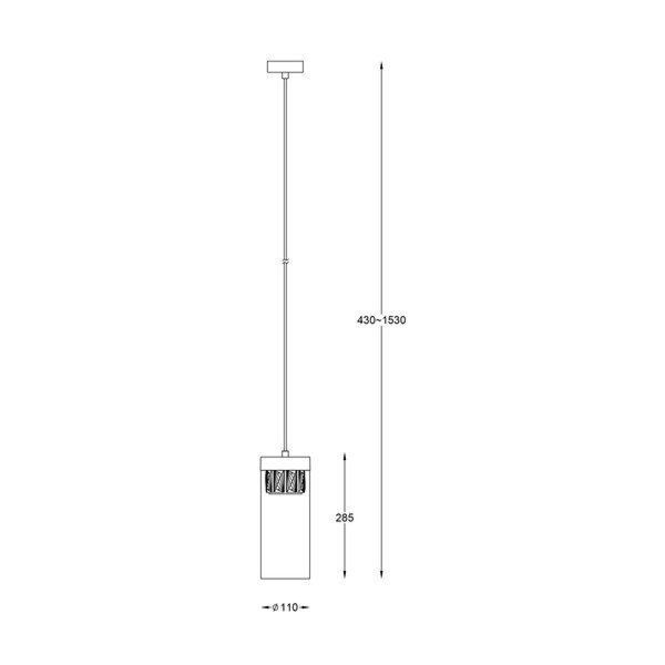 Светильник подвесной Gem ZumaLine P0389-01D-P7AC ZUMALINE_P0389-01D-P7AC фото