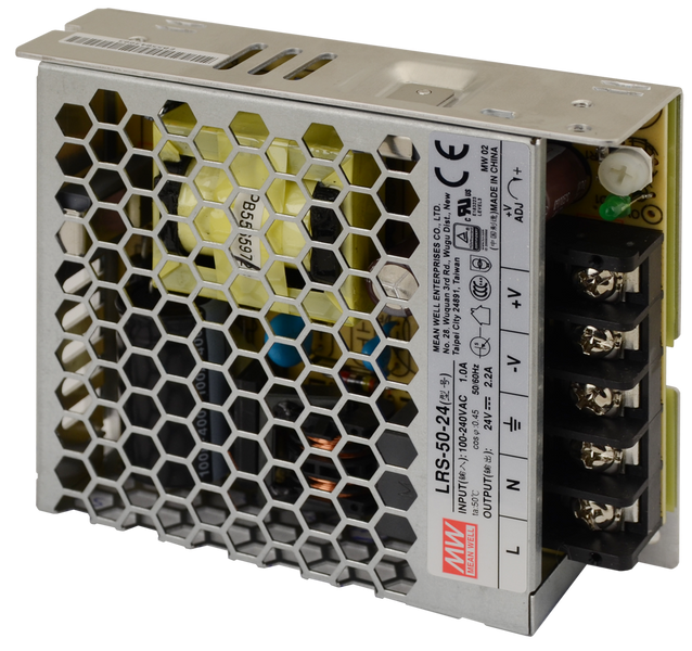 Блок питания Mean Well 52.8W DC24V IP20 (LRS-50-24) 0098 фото
