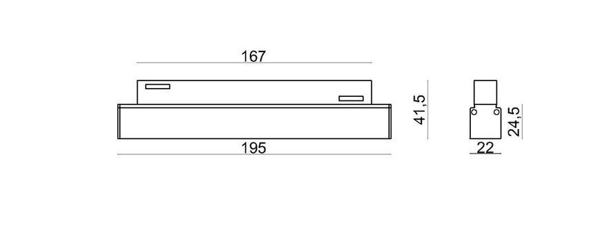 Світильник лінійний 12W 30&deg; Osram3030 960LM 4000К (ALMG-M05 12W 4K BK) ALMG-M05 12W 4K BK фото