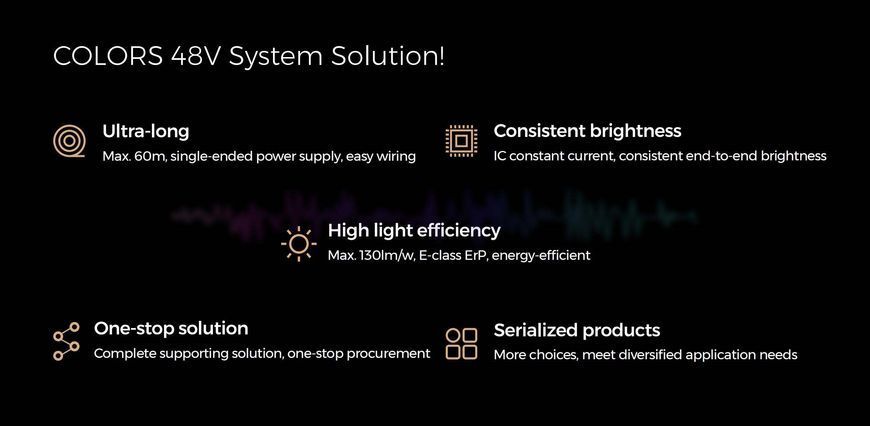 LED стрічка COLORS 80-2835-48V-IP67 5.8W 637Lm 4000K 40м (D880-48V-10mm-IP67-NW_40) 2318 фото
