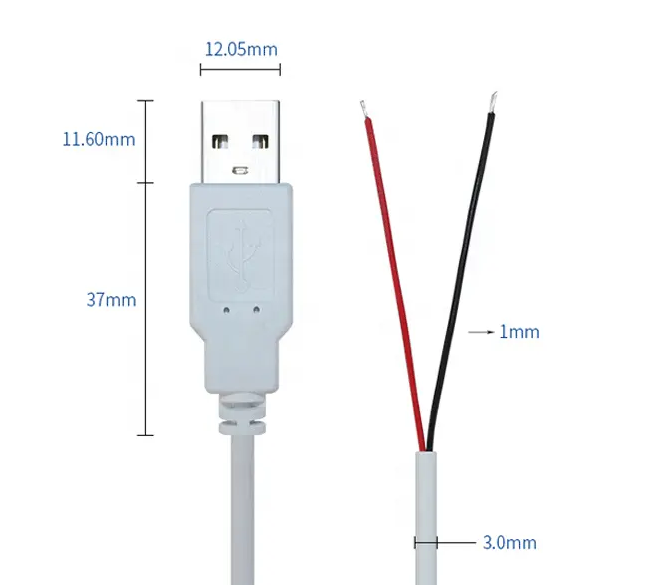 Кабель USB PROLUM&trade; - 1М, Білий 503042 фото