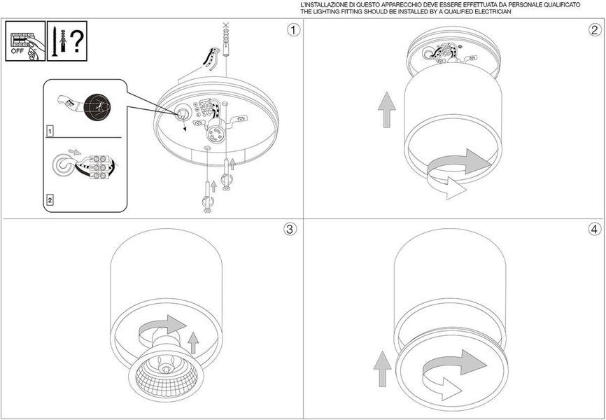 Потолочный светильник Gun PL1 Coffee Ideal Lux 163666 IDEAL LUX_163666 фото