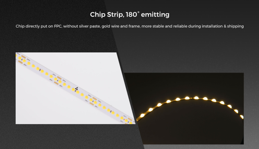LED стрічка COLORS Chip-24V-IP20 8.8W 1040Lm 4000K 5м (FD128-24v-8mm-NW) 1721 фото