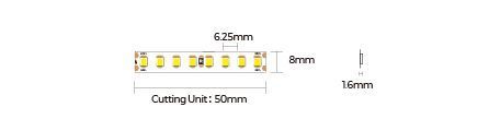 LED стрічка COLORS 160-2835-24V-IP67 13W 1703Lm 3000K 5м (D8160-24V-8mm-WW-IP67) 2983 фото