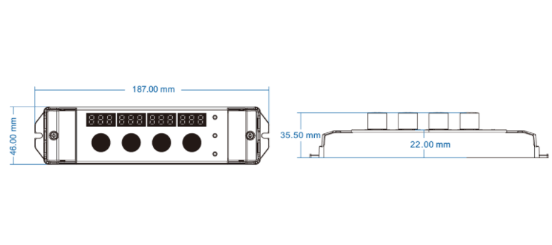 LED-контроллер DEYA 12-24VDC, 4A*3CH(V3-K) 1559 фото