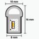 Светодиодный неон PROLUM&trade; 8x16, IP68, 12V, Series "SF", Желтый, PRO 120018 фото 6