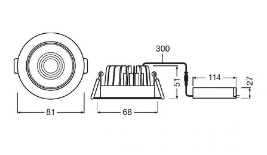 Светильник точечный SPOT LED FIX OSRAM 4058075127043 OSRAM_4058075127043 фото