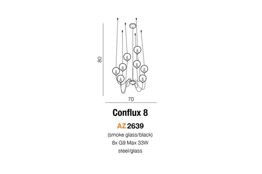 Світильник підвісний Conflux 8 Azzardo AZ2639 Azzardo_AZ2639 фото