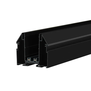 Магнітний трековий шинопровід PROLUM&trade; M25; 220V; для натяжної стелі - P26; Чорний 2M 771008 фото