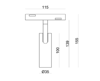 Светильник 7W 30° CREE1304 560LM 3000К (ALMG-M01-1 BK) ALMG-M01-1 3K BK фото