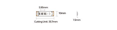 LED лента COLORS 168-3838-24V-IP33 15.7W RGB 5м (DA168RGB-24V-10mm) 1343 фото