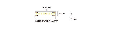 LED стрічка COLORS 192-24V-IP3 13W 1310Lm 3000K 5м (FD192-24V-10mm-WW) 1770 фото