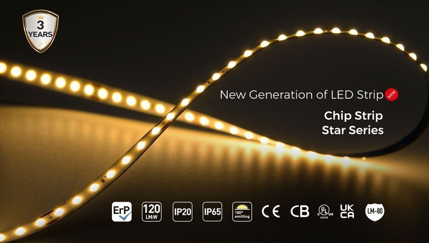 LED стрічка COLORS 192-24V-IP3 13W 1310Lm 3000K 5м (FD192-24V-10mm-WW) 1770 фото
