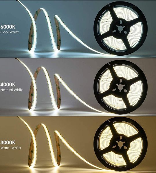 Світлодіодна LED стрічка PROLUM&trade; 24V; СОВ; 480 LED; IP20; Series "PRO", Нейтральний-Білий (3800-4300K) 350004 фото