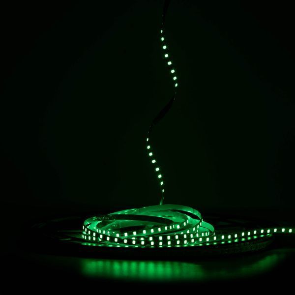 Світлодіодна LED стрічка PROLUM&trade; 24V; IP20; 2835\120; 6ММ; S-TYPE; Series "S", Зелений 350033 фото