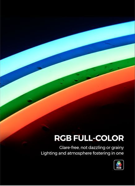 Гибкий неон COLORS 12V IP65 21,6W 302Lm RGB-SPI 3м (NNR25-RGB-SPI) 2305 фото