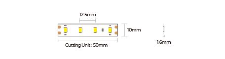 LED стрічка COLORS 80-2835-48V-IP20 5.8W 650Lm 4000K 5м (D880-48V-10mm-NW) 2001 фото