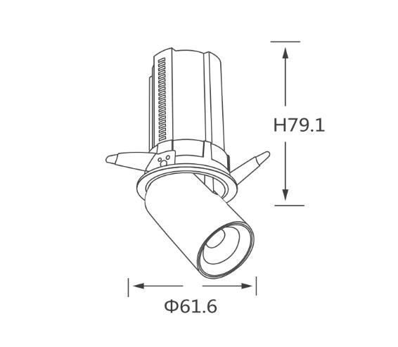 Точечный светильник ALUMLED LED CREE 7W 4000K 36&deg; 560LM RA90 (AL-V324 7W 4K WH)