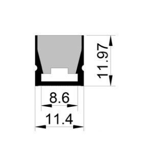 LED-профиль ALUMLED силиконовый IP65 (LN11124), 5м LN11124 фото