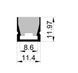 LED-профиль ALUMLED силиконовый IP65 (LN11124), 5м LN11124 фото 2