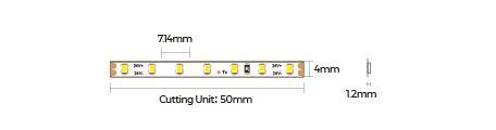 LED стрічка COLORS 140-2216-24V-IP20 6.6W 685Lm 3000K 5м (D6140-24V-4mm-WW) 1756 фото