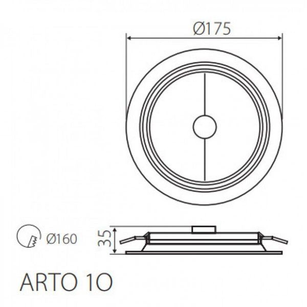 Світильник стельовий ARTO 1O-SR KANLUX 26613 KANLUX_26613 фото