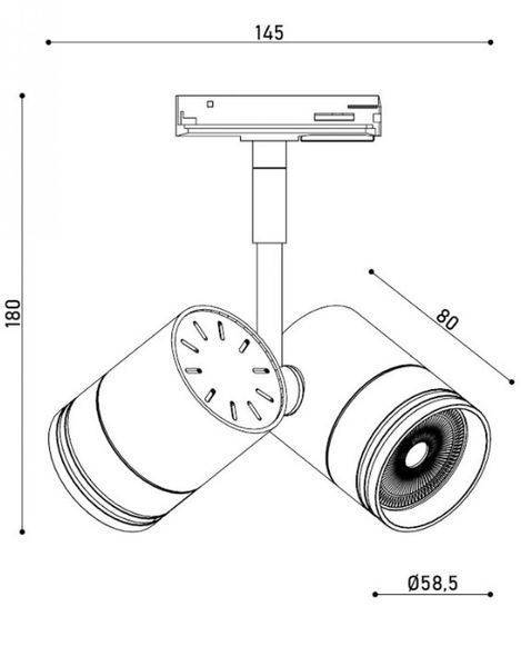 Светильник трековый KLOODI KD-5050/02-2L-BK Track KLOODI_KD-5050/02-2L-BK Track фото